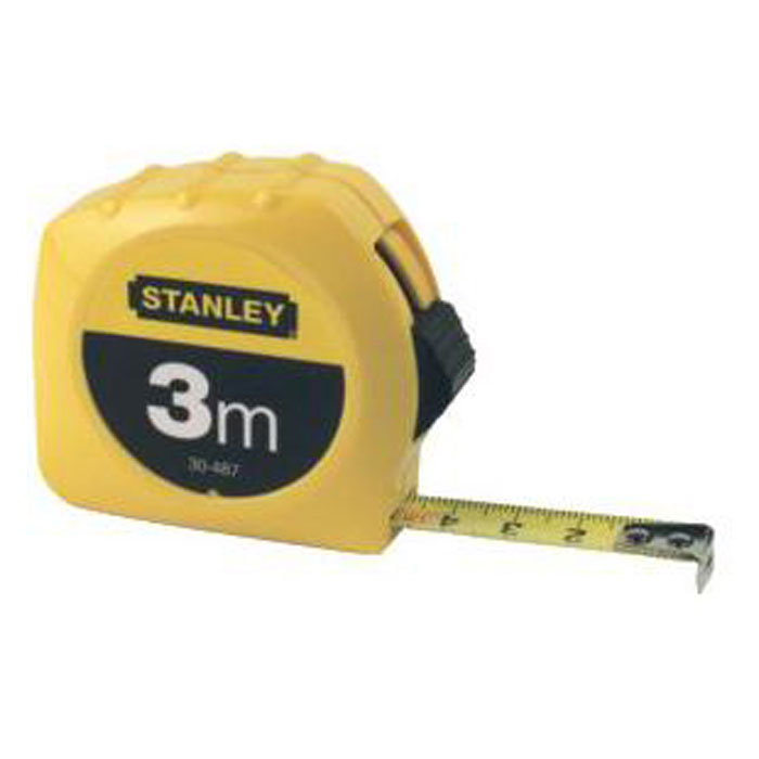 Mätband - längd 3 m - med lås - Stanley