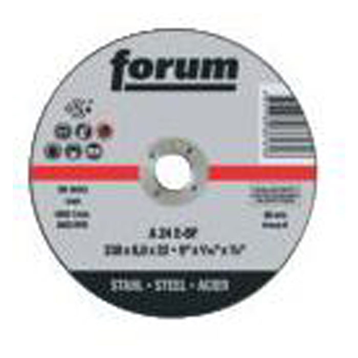 Grinding disc, A 24 E-BF, 115x6- 230x8 mm, cranked, FORUM