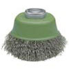 Cup brush, Stainless steel wire, corrugated, Ø: 60/80 mm, FORUM