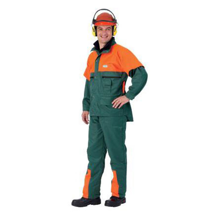 Forestry jacket with a protective layer, Protection Class 1