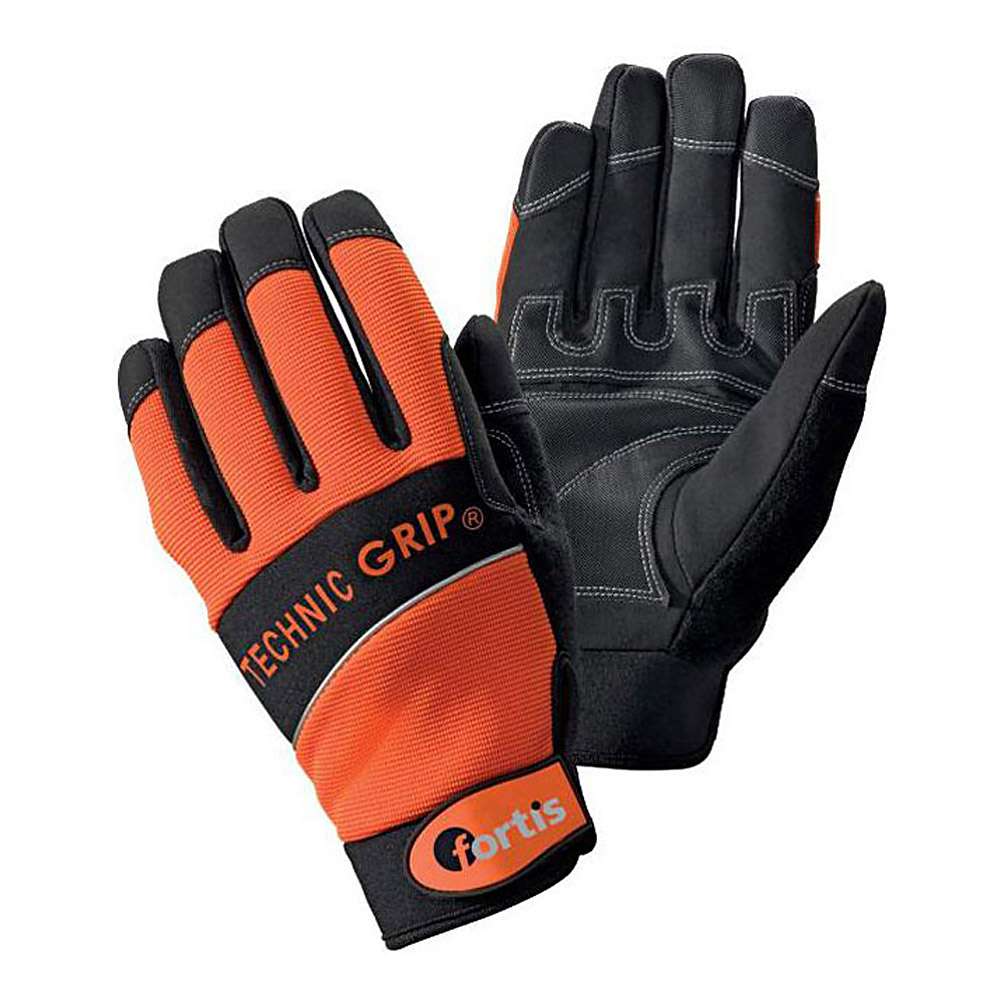 Handschuh "Technic Grip", orange/schwarz, EN 388 Kat. 2, FORTIS