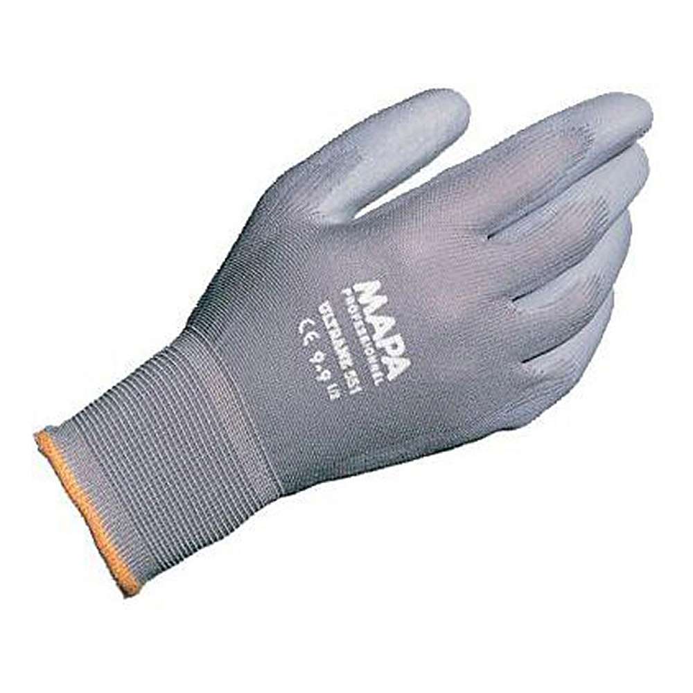 Pu-/Polyamid-Handschuh "Ultrane Klassik 551" - grau - Kat. 2 - MAPA® - VE 10 Paar - Preis per VE