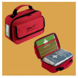 Førstehjelpsutstyr "Office Plus" - rød - DIN 13157 - Holthaus Medical