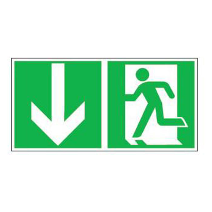 Rescue sign "nødutgang venstre" - EVERGLOW®