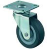 Drejeligt hjul - galvaniseret - gummihjul - hjul Ø 25 til 50 mm - konstruktionshøjde 34 til 68 mm - bæreevne 15 til 40 kg