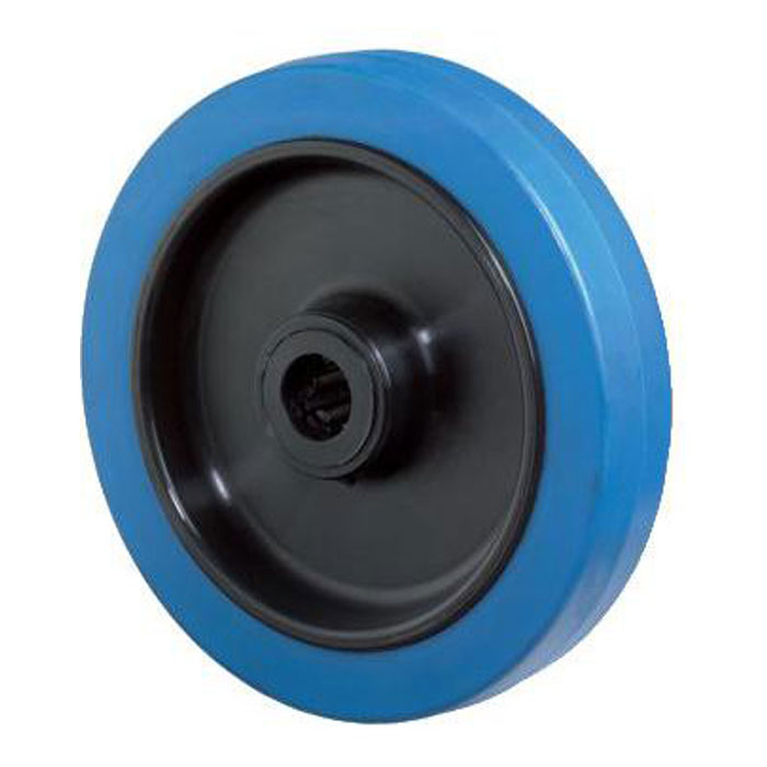 Ruota in gomma elastica - cuscinetto a rulli - ruota Ã˜ da 100 a 200 mm - portata da 140 a 400 kg