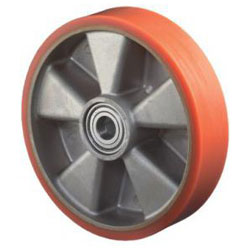 Roulette pivotante très résistante - roue en plastique - Ø de la roue 100 à  200 mm - hauteur totale 148 à 255 mm - capacité de charge 500 à 600 kg
