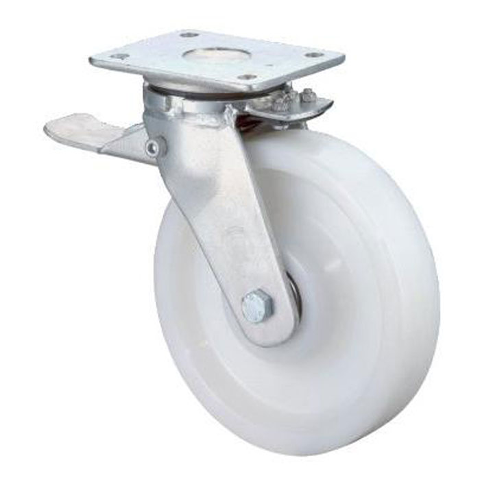 Heavy duty swivel castor - plastic wheel - wheel Ã˜ 100 to 300 mm - height 150 to 355 mm - load capacity 175 to 2000 kg