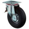 Castor L120.C90 - with pneumatic wheel & roller bearings & brake - BS ROLLS