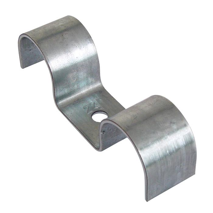 Metal fixing clamp - for cables and pipes - clamping range-Ø 10 to 63 mm - Price per pack