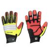 Travail et de loisirs des gants "Slater" - protection d'articulation avec réflexe - Cuir Synthétique - Taille 7-11