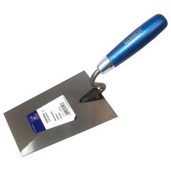 Trowel - S-neck - ground steel - blade length 200 mm - hardwood handle