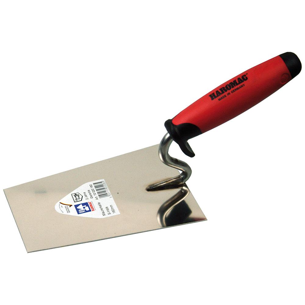 Trowel - S-neck - stainless steel - blade length 160 to 180 mm - 2k Ergo soft grip