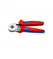 Ferrule crimping pliers - self-adjusting - square crimping with side entry - chrome-plated - length 260 mm