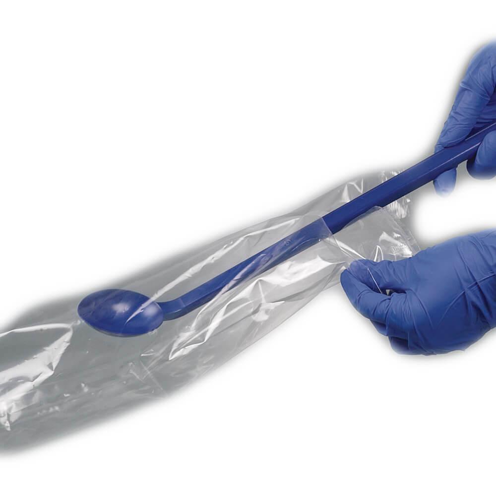 Cucchiaio rilevabile - manico lungo - PS - blu - contenuto 5 o 20 ml - sterilizzato e confezionato singolarmente - 10 unità - prezzo unitario