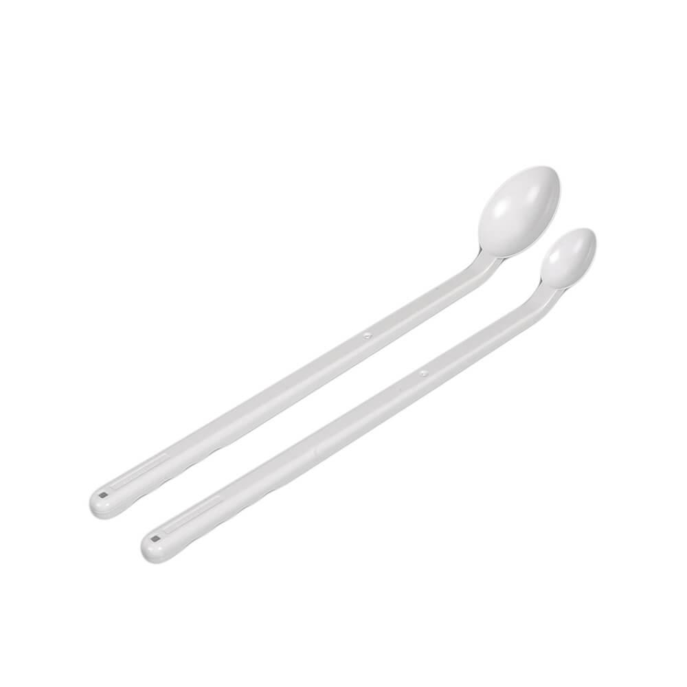 Sample spoon - long handle - PS - white - content 5 ml or 20 ml - individually packed and optionally sterilized - 10 units - price per unit