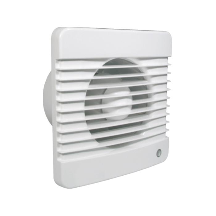 Small room fan "Standard" - Ø 100 mm - Nominal voltage 230 V AC, 50 Hz - speed 2,300 rev / min - Dimensions (H x W x D) 150 x 150 x 108 mm