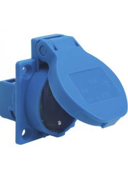SIROX® Schutzkontakt-Einbausteckdose - Nennspannung 250 V AC - Nennstrom 10 / 16 A - Schutzart IP 54 - Flanschmaß 50 x 50 mm
