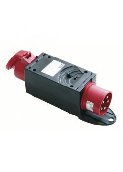 CEE adapter plug with hedging - 5-pole - Voltage 400 V - Nominal current 32 A - Protection Over current switch 3-pole 16 A, C