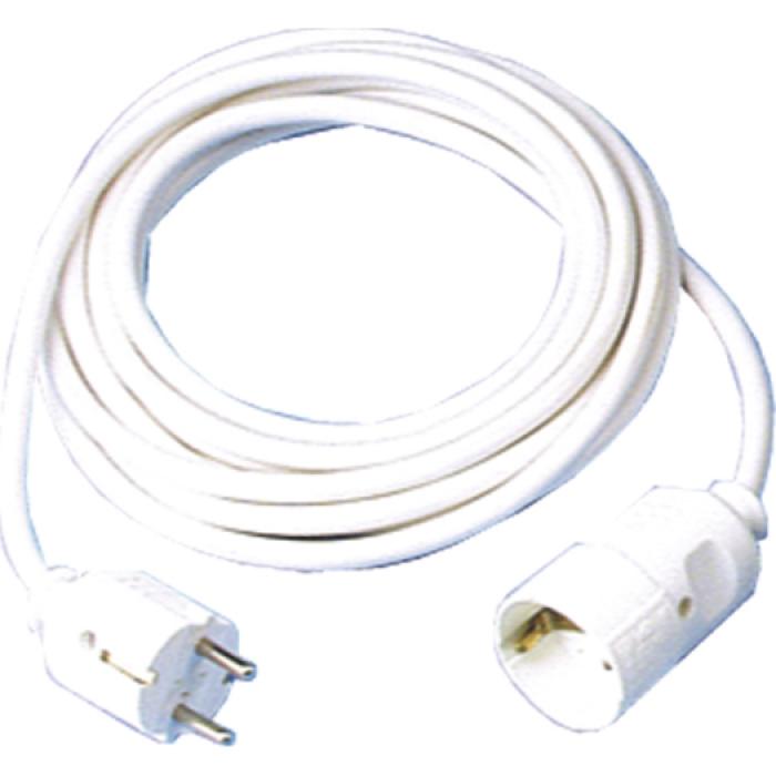 Extension with plastic line - Nominal voltage 250 V - Nominal current 16 A - cable cross-section 3 G 1.5 mm² - length 3 to 10 m