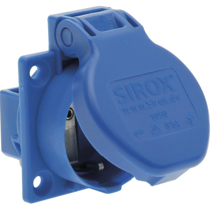 SIROX® wstrząsoodporny Outlet - Napięcie znamionowe 250 V AC - Prąd nominalny 10/16 A - IP 54 - kołnierz 50 x 50 mm