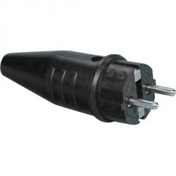 Solid rubber plug with metal snap closure - rated voltage 250 V - IP 44