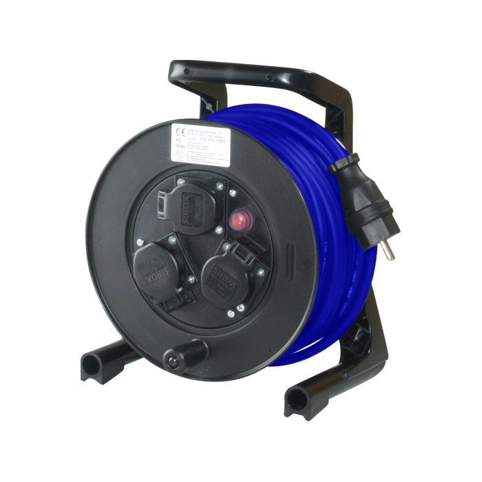 câble JUMBO® tambour avec 3 prises et câble en caoutchouc - Tension 230 V - Courant nominal 16 A