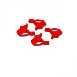 Scorrevole Chiusure ProfiPlus Eurobox 4S - Set di 4 - colore rosso