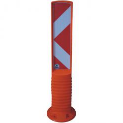 Flexibake - pointing left - Height 800 - width 100 mm - self-righting - Material PUR - color orange