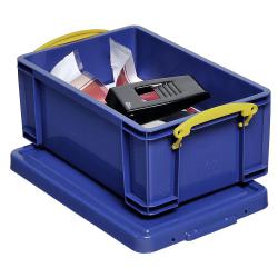 scatole di stoccaggio - con coperchio - del volume 9-84 L - plastica - blu
