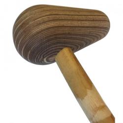 Forming hammer professional - head made of special laminated wood - with bamboo handle (solid material)