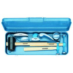 Bumping tool - 8 pcs. - incl. 3 hammers and 5 anvils