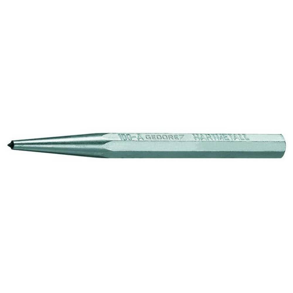 Centre punch - with carbide tip - 8-sided - length 120 or 130 mm - tip Ø 4 mm