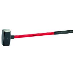 Club hammer - with fiberglass handle and plastic handle - head weight 3 to 8 kg