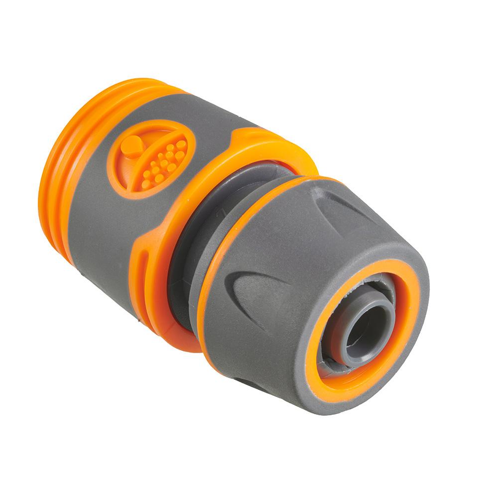 Hose connector - for hose width 1/2'' or 3/4'' - material PP, ABS - VE 10 pcs - price per piece