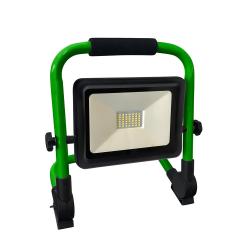 LED-Strahler - 20 Watt - 6500 K - Lichtstrom 2000 lm - inkl. Fußgestell und 3,7 V Akku