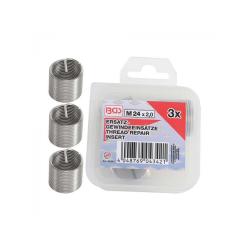 Spare thread inserts - for thread/pitch M24 x 2.0 mm - content 3 pieces