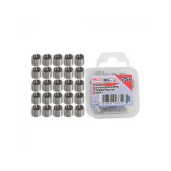 Spare thread inserts - for thread/pitch M8 x 1.0 mm - content 25 pieces