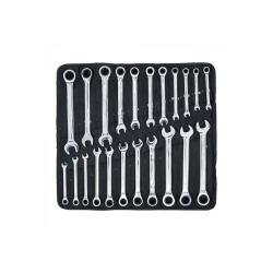 Ratchet ring open-end wrench set - metric and imperial sizes - 22pcs.