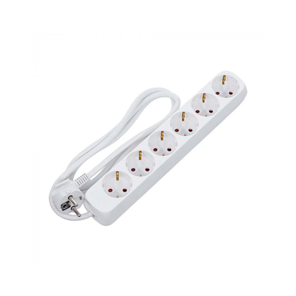 Power strip - 3- or 6-way - cable length 1.4 m - protection class IP 20