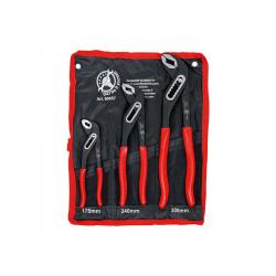 Water pump pliers set - size 175, 250 and 300 mm - in Tetron roll-up bag