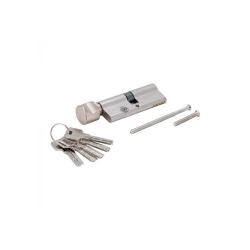 Security door cylinder - with turning knob - size 80 mm - with 5 keys