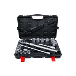 Socket wrench set - with reversible ratchet, extendable - drive 20 mm (3/4 '') - SW 19 to 50 mm