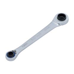 Ratchet ring wrench - 4in1 - SW 10x 12 mm, 14 x 17 mm