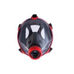 Maska pełnotwarzowa - C 701 (klasa 3) - DIN EN 136 - z dopuszczeniem przez straż pożarną - bez filtra - kolor czerwony