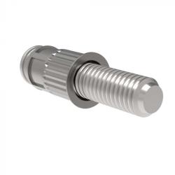 Blind rivet screw - small head - size M4 x 6 x 12,0 - material steel - VE 200 pcs.