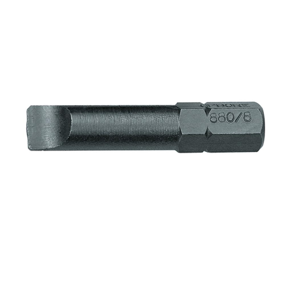 Embout Gedore - Entraînement hexagonal 1/4'' (6,3 mm) - Taille de sortie fente 3 à 8 mm - Longueur 39 mm