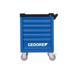 Wózek narzędziowy Gedore, pusty - workster smartline - Wymiary (wys. x szer. x gł.) 903 x 629 x 510 mm