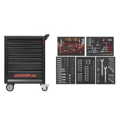 Chariot d'atelier Gedore red GEDMaster - incl. divers. Outils, 273 pièces