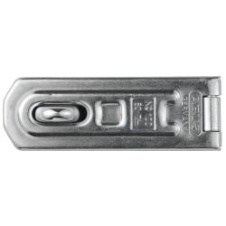 hasp - Model 100 - do zabezpieczania "rozbijających się" drzwi, bram itp. - Model / Poziom bezpieczeństwa 100/60 / 4 - Długość 60 mm - Szerokość 20 mm - Otwór na oczko 7 mm